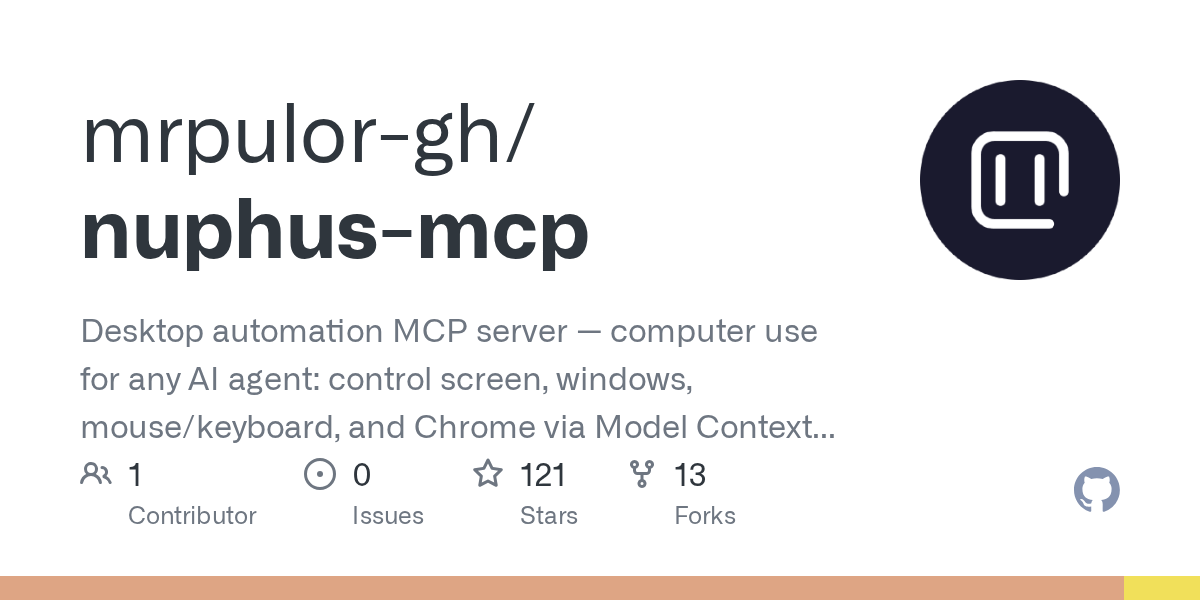 桌面自动化MCP服务器：AI帮你控制鼠标键盘