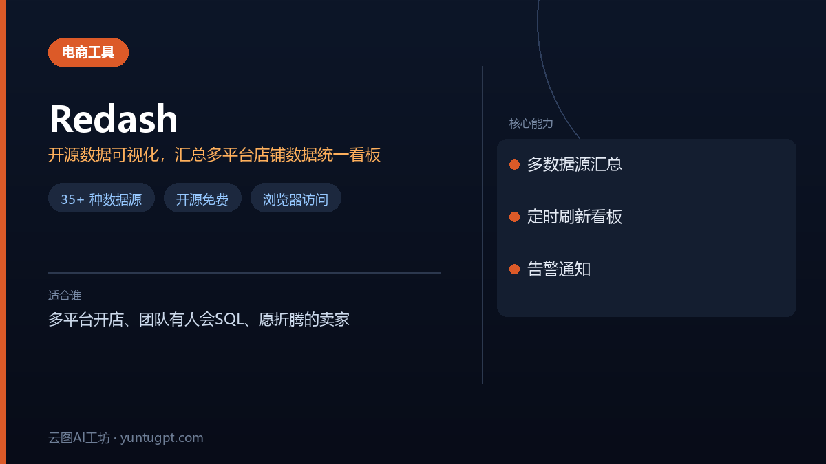 Redash开源数据可视化工具,连接MySQL、Excel等多平台数据生成统一报表看板